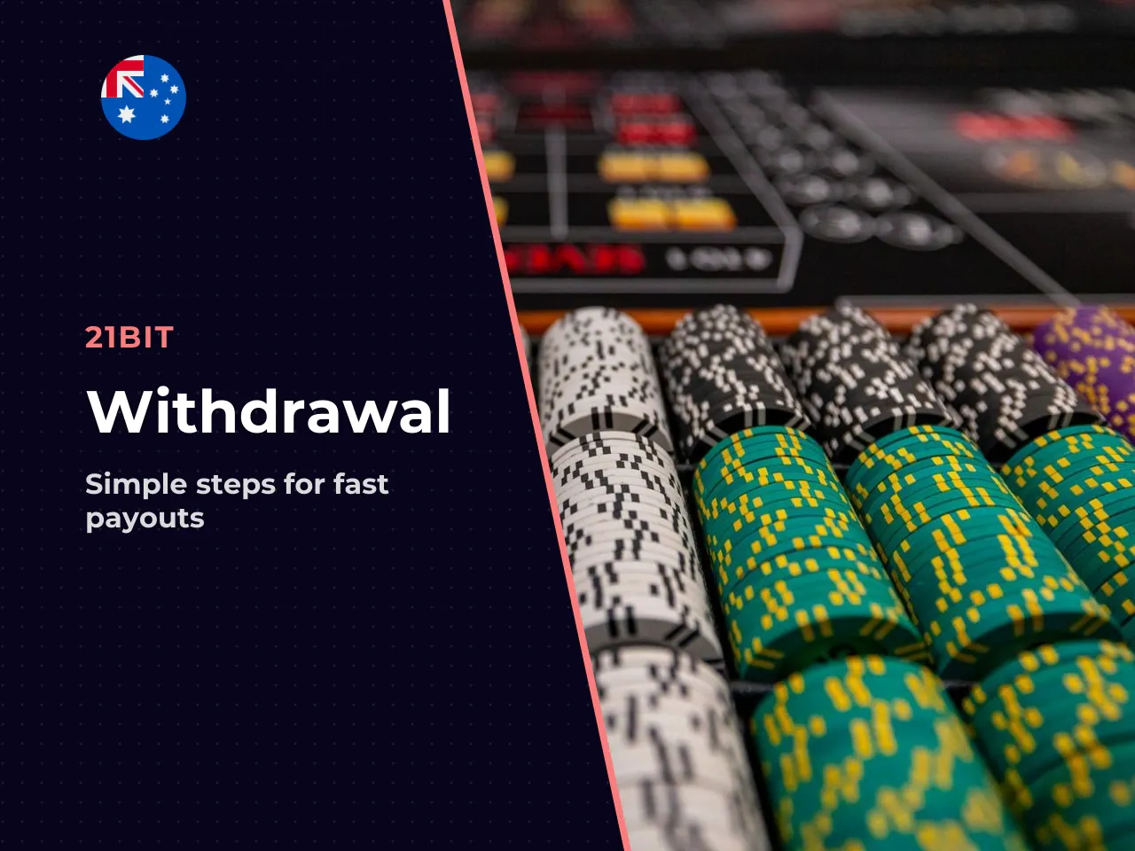 Choosing the withdrawal amount and confirming