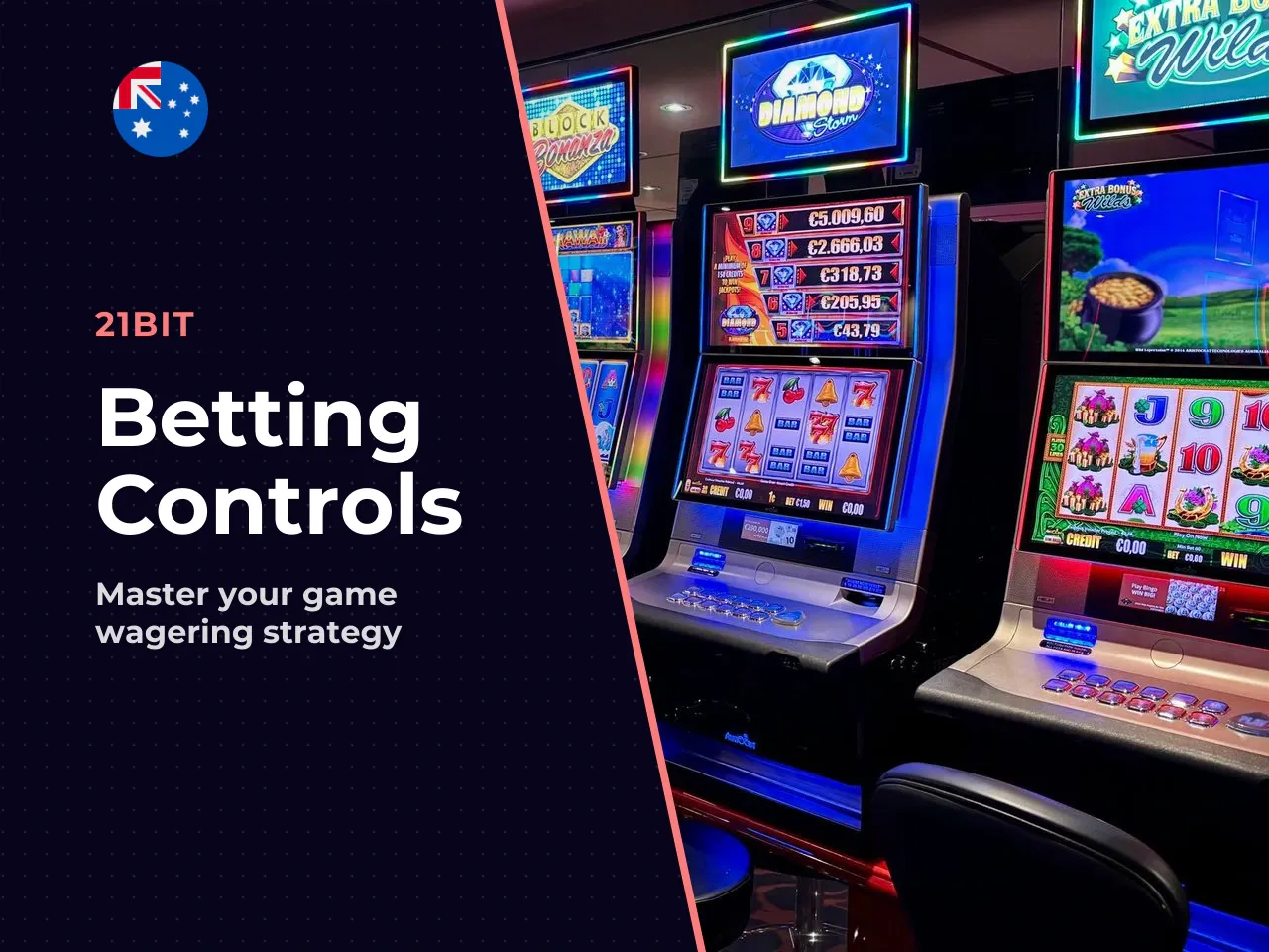 To control your wager, use the